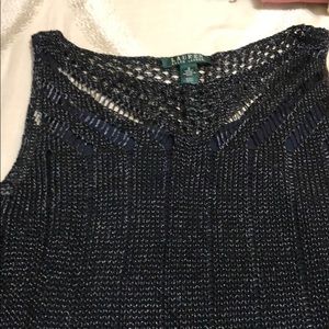 Lauren black knit top